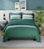 4 Pcs Bradford Striped Blue & Grey 100% Cotton King Double Bedding Set